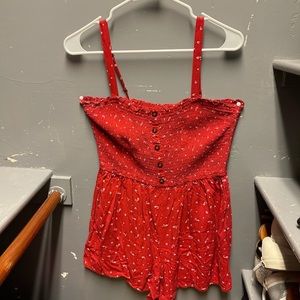 floral hollister romper